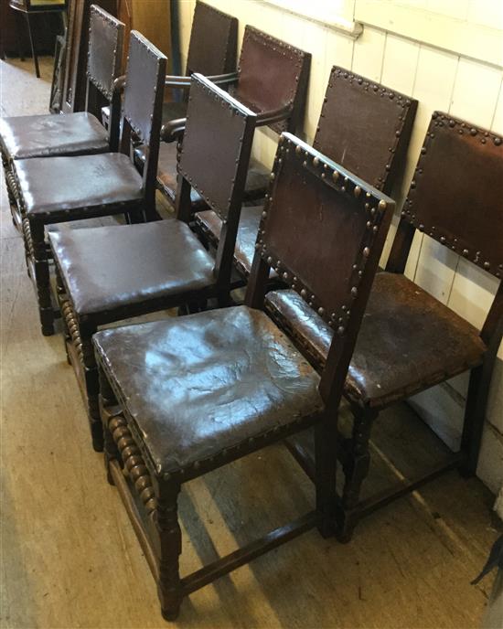 8 carolean style chairs